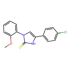 4-(4-Chloro-phenyl)-1-(2-methoxy-phenyl)-1H-imidazole-2-thiol structure