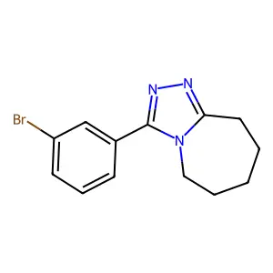 3-(3-bromophenyl)-6,7,8,9-tetrahydro-5H-[1,2,4]triazolo[4,3-a]azepine structure