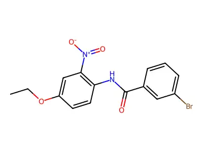 3-bromo-N-(4-ethoxy-2-nitrophenyl)benzamide structure