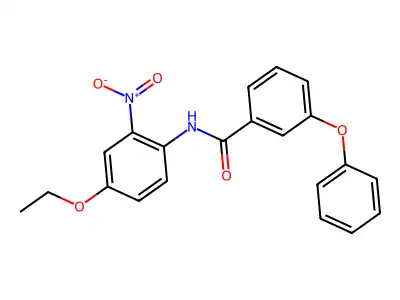 N-(4-ethoxy-2-nitrophenyl)-3-phenoxybenzamide structure