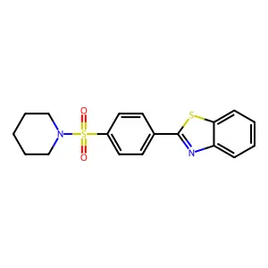 2-(4-(Piperidin-1-ylsulfonyl)phenyl)benzo[d]thiazole structure