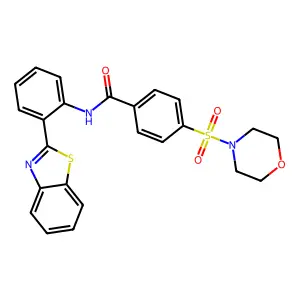N-[2-(1,3-Benzothiazol-2-YL)phenyl]-4-(morpholine-4-sulfonyl)benzamide structure