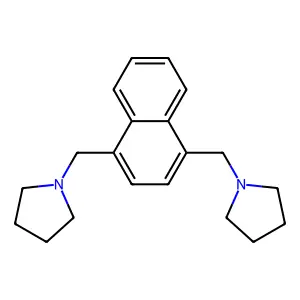 1,4-Bis(pyrrolidin-1-ylmethyl)naphthalene structure