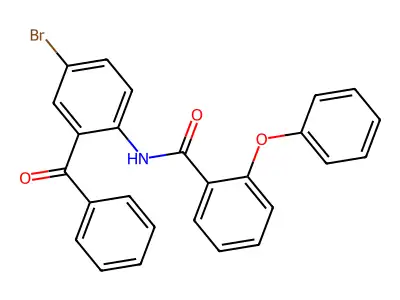 N-(2-benzoyl-4-bromophenyl)-2-phenoxybenzamide structure