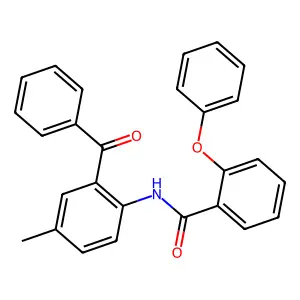 N-(2-benzoyl-4-methylphenyl)-2-phenoxybenzamide structure