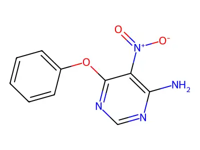 5-Nitro-6-phenoxypyrimidin-4-amine structure