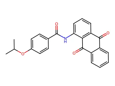 N-(9,10-dioxoanthracen-1-yl)-4-propan-2-yloxybenzamide structure