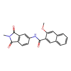 3-methoxy-N-(2-methyl-1,3-dioxoisoindolin-5-yl)-2-naphthamide structure