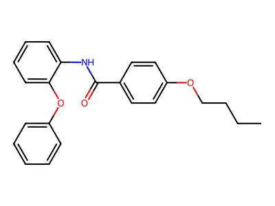 4-butoxy-N-(2-phenoxyphenyl)benzamide structure