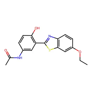 N-(3-(6-ethoxybenzo[d]thiazol-2-yl)-4-hydroxyphenyl)acetamide structure
