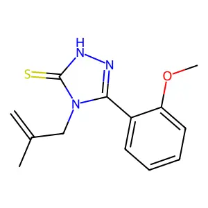5-(2-methoxyphenyl)-4-(2-methylprop-2-en-1-yl)-4H-1,2,4-triazole-3-thiol structure