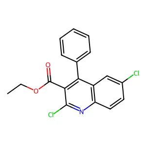 Ethyl 2,6-dichloro-4-phenylquinoline-3-carboxylate structure