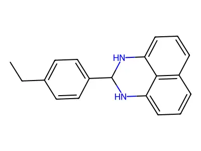 2-(4-ethylphenyl)-2,3-dihydro-1H-perimidine structure