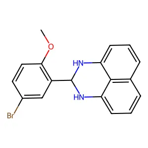 2-(5-Bromo-2-methoxy-phenyl)-2,3-dihydro-1H-perimidine structure