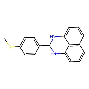 4-(2,3-Dihydro-1H-perimidin-2-YL)phenyl methyl sulfide structure