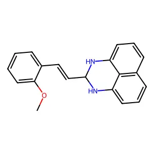 2-[(Z)-2-(2-methoxyphenyl)ethenyl]-2,3-dihydro-1H-perimidine structure