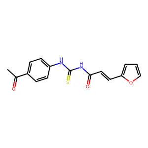 1-(4-Acetyl-phenyl)-3-(3-furan-2-yl-acryloyl)-thiourea structure