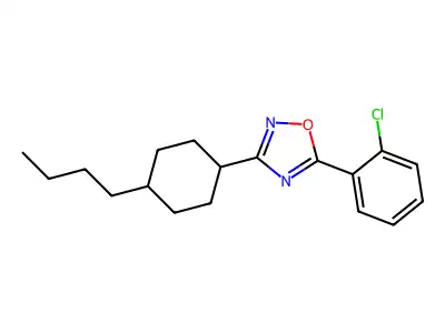 3-(4-Butylcyclohexyl)-5-(2-chlorophenyl)-1,2,4-oxadiazole structure