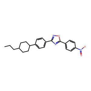 5-(4-Nitrophenyl)-3-[4-(4-propylcyclohexyl)phenyl]-1,2,4-oxadiazole structure