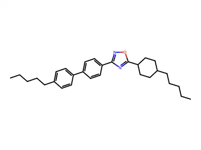5-(4-Pentylcyclohexyl)-3-[4-(4-pentylphenyl)phenyl]-1,2,4-oxadiazole structure