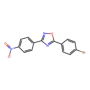 5-(4-Bromophenyl)-3-(4-nitrophenyl)-1,2,4-oxadiazole structure