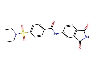 4-(diethylsulfamoyl)-N-(1,3-dioxoisoindol-5-yl)benzamide structure