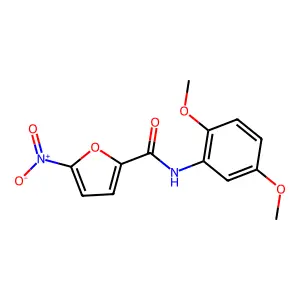 N-(2,5-dimethoxyphenyl)-5-nitrofuran-2-carboxamide structure