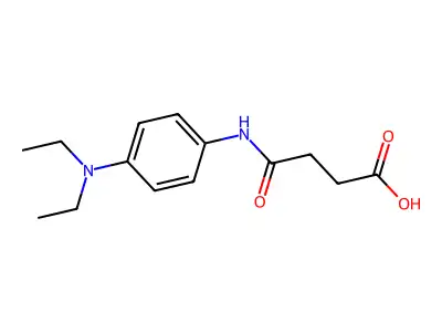 4-[4-(Diethylamino)anilino]-4-oxobutanoic acid structure