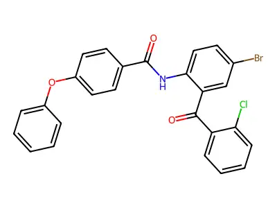 N-[4-bromo-2-(2-chlorobenzoyl)phenyl]-4-phenoxybenzamide structure