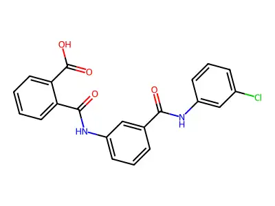 2-[[3-[(3-chlorophenyl)carbamoyl]phenyl]carbamoyl]benzoic Acid structure