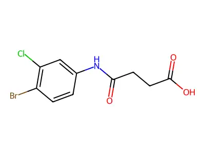 4-(4-Bromo-3-chloroanilino)-4-oxobutanoic acid structure