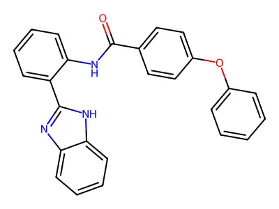N-[2-(1H-benzimidazol-2-yl)phenyl]-4-phenoxybenzamide structure