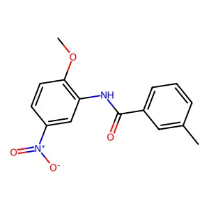 N-(2-methoxy-5-nitrophenyl)-3-methylbenzamide structure