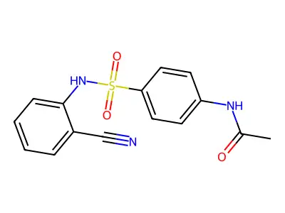 N-{4-[(2-cyanophenyl)sulfamoyl]phenyl}acetamide structure