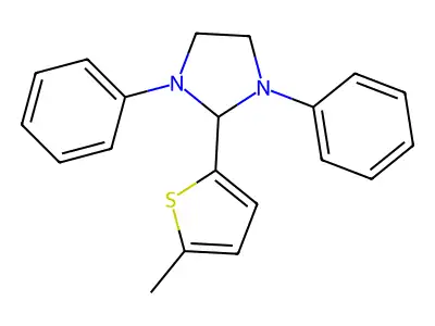 2-(5-Methylthiophen-2-yl)-1,3-diphenylimidazolidine structure