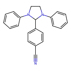 4-(1,3-Diphenyl-2-imidazolidinyl)benzonitrile structure