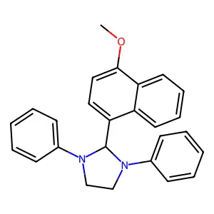 2-(4-Methoxynaphthalen-1-yl)-1,3-diphenylimidazolidine structure