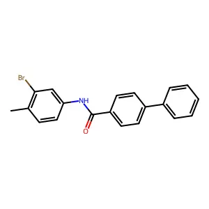 N-(3-bromo-4-methylphenyl)[1,1'-biphenyl]-4-carboxamide structure