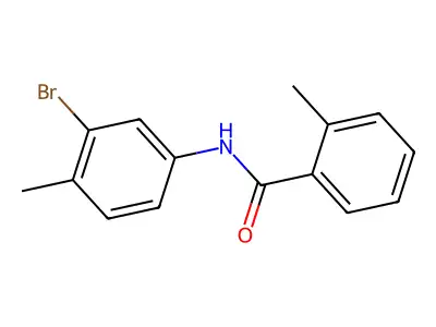 N-(3-bromo-4-methylphenyl)-2-methylbenzamide structure