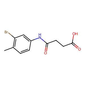 4-(3-Bromo-4-methylanilino)-4-oxobutanoic acid structure