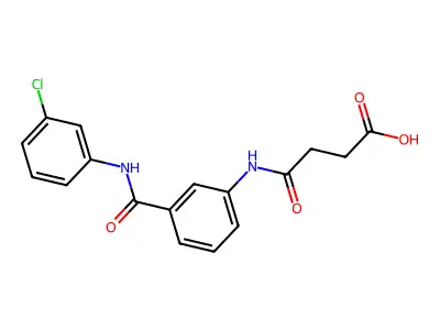 4-{3-[(3-Chloroanilino)carbonyl]anilino}-4-oxobutanoic acid structure