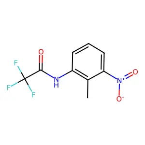 2,2,2-trifluoro-N-(2-methyl-3-nitrophenyl)acetamide structure