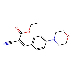 ethyl (2E)-2-cyano-3-[4-(morpholin-4-yl)phenyl]prop-2-enoate structure