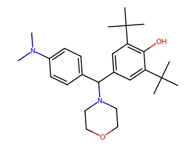 2,6-Di-tert-butyl-4-{[4-(dimethylamino)phenyl](morpholin-4-yl)methyl}phenol structure