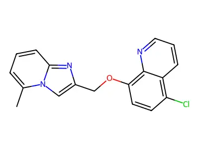 5-Chloro-8-[(5-methylimidazo[1,2-a]pyridin-2-yl)methoxy]quinoline structure