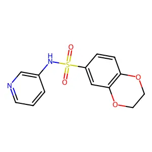 N-(pyridin-3-yl)-2,3-dihydro-1,4-benzodioxine-6-sulfonamide structure