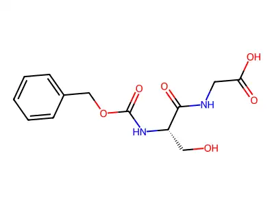Serylglycine, N-carbobenzyloxy-- structure