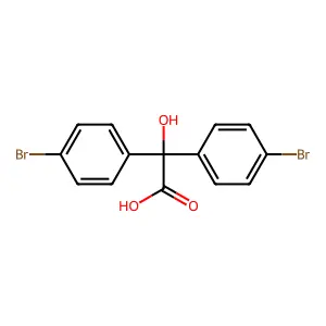 Bis(4-bromophenyl)glycolic acid structure