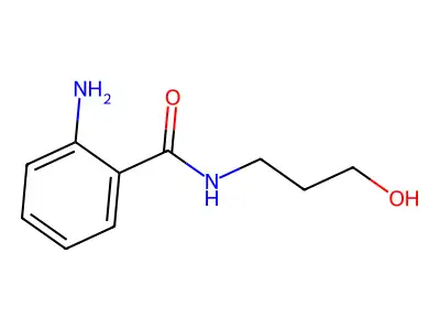 2-amino-N-(3-hydroxypropyl)benzamide structure