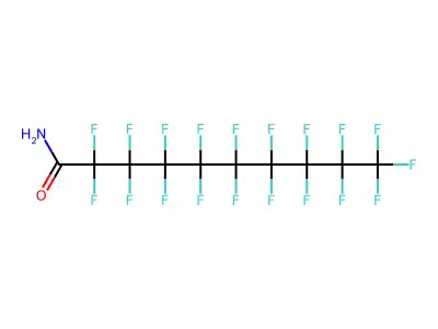 Nonadecafluorodecanamide structure